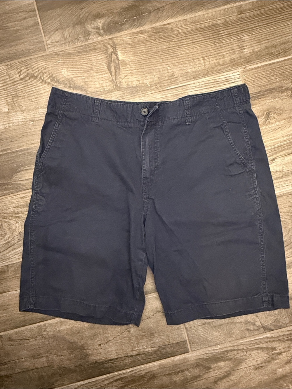 Marc Anthony Dark Navy Flat Front Men's Shorts